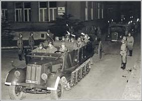 Heydrichs coffin being transported to Prague Castle